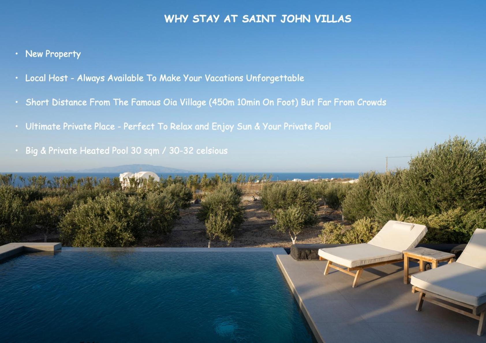 Saint John Oia-Exclusive Private Heated Pool Villas Екстериор снимка